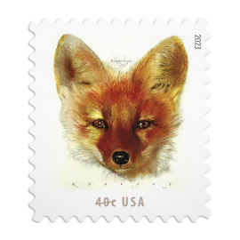 Red Fox USPS stamp