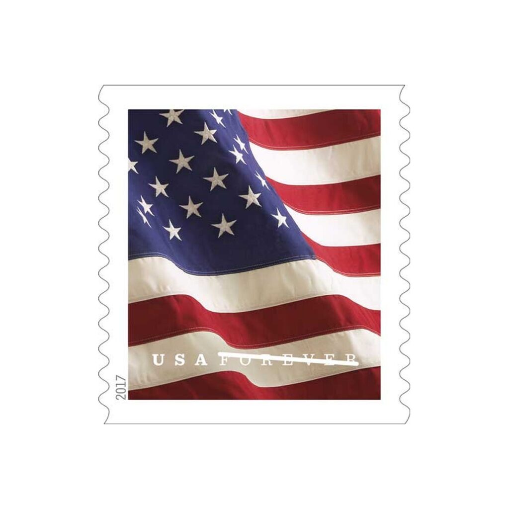 U.S. Flag — genuine USPS Forever Stamps, in stock