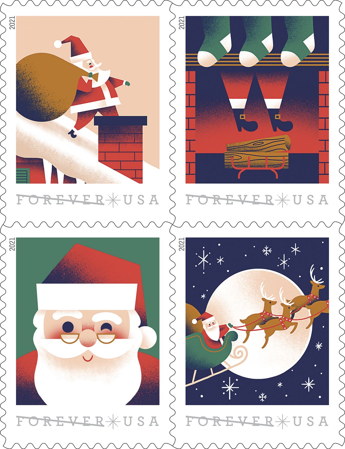 A Visit From St. Nick USPS stamp