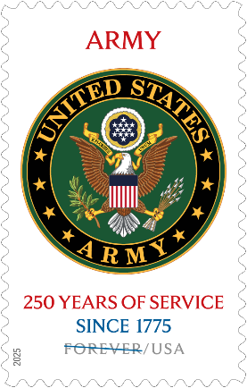 U.S. Army 250th USPS stamp