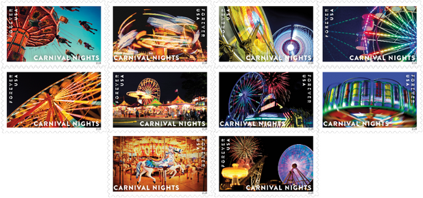 Carnival Nights USPS stamp