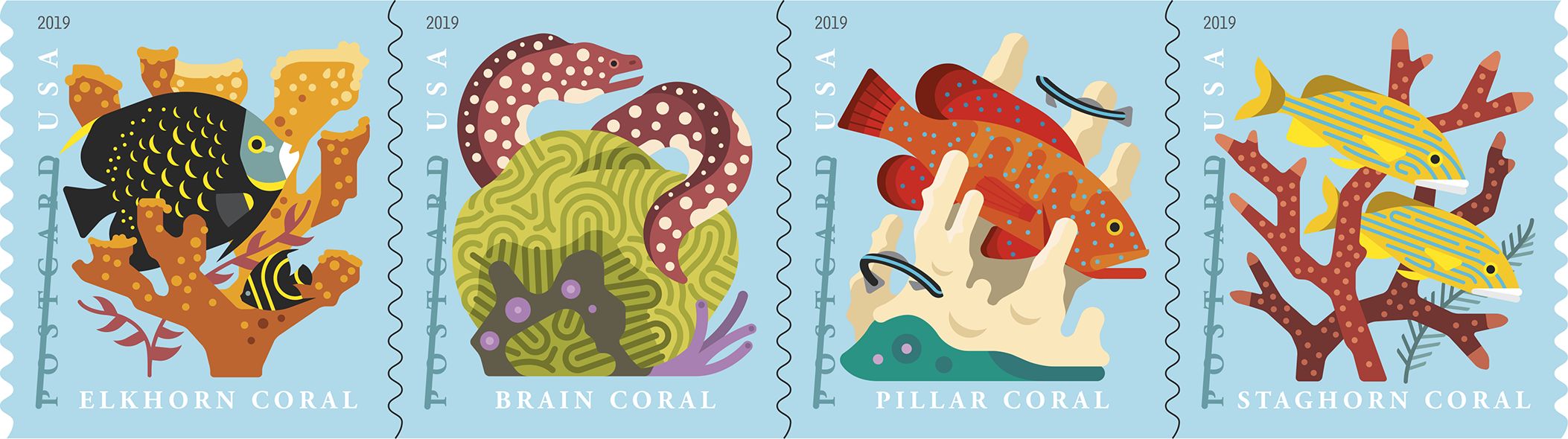 Coral Reefs USPS stamp