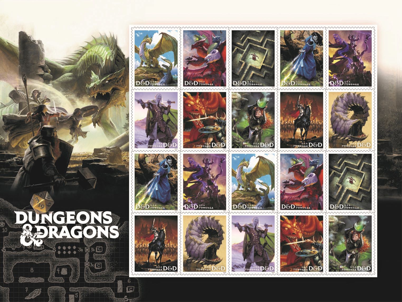 Dungeons & Dragons USPS stamp