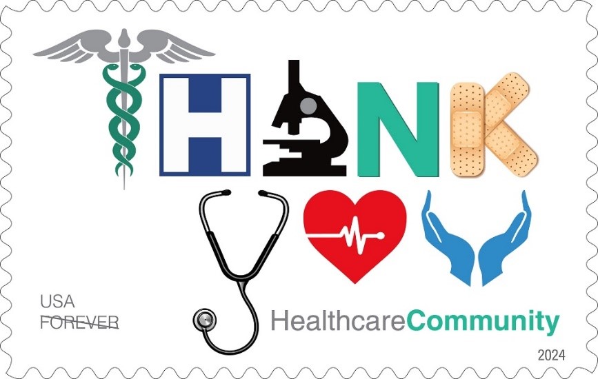 Thank You, Healthcare Community USPS stamp