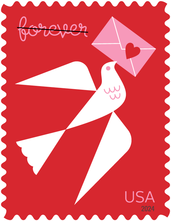 Love 2024 USPS stamp