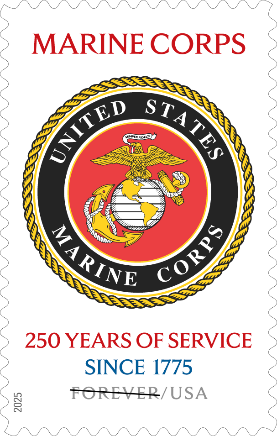 U.S. Marine Corps 250th USPS stamp