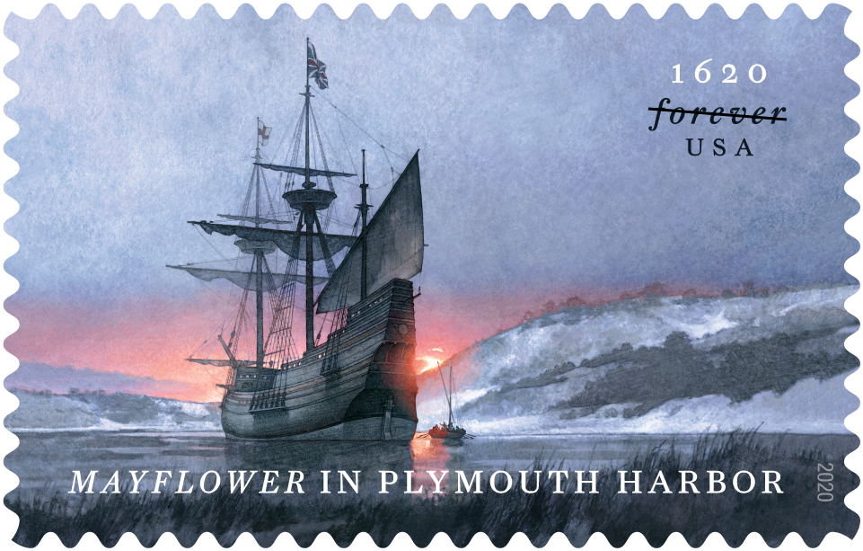 Mayflower in Plymouth Harbor