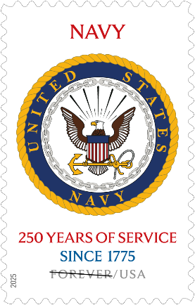 U.S. Navy 250th USPS stamp