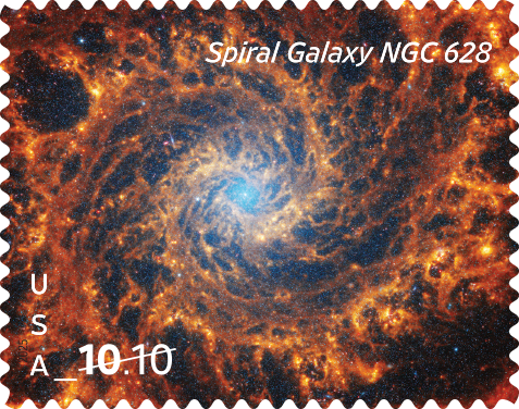 Spiral Galaxy USPS stamp