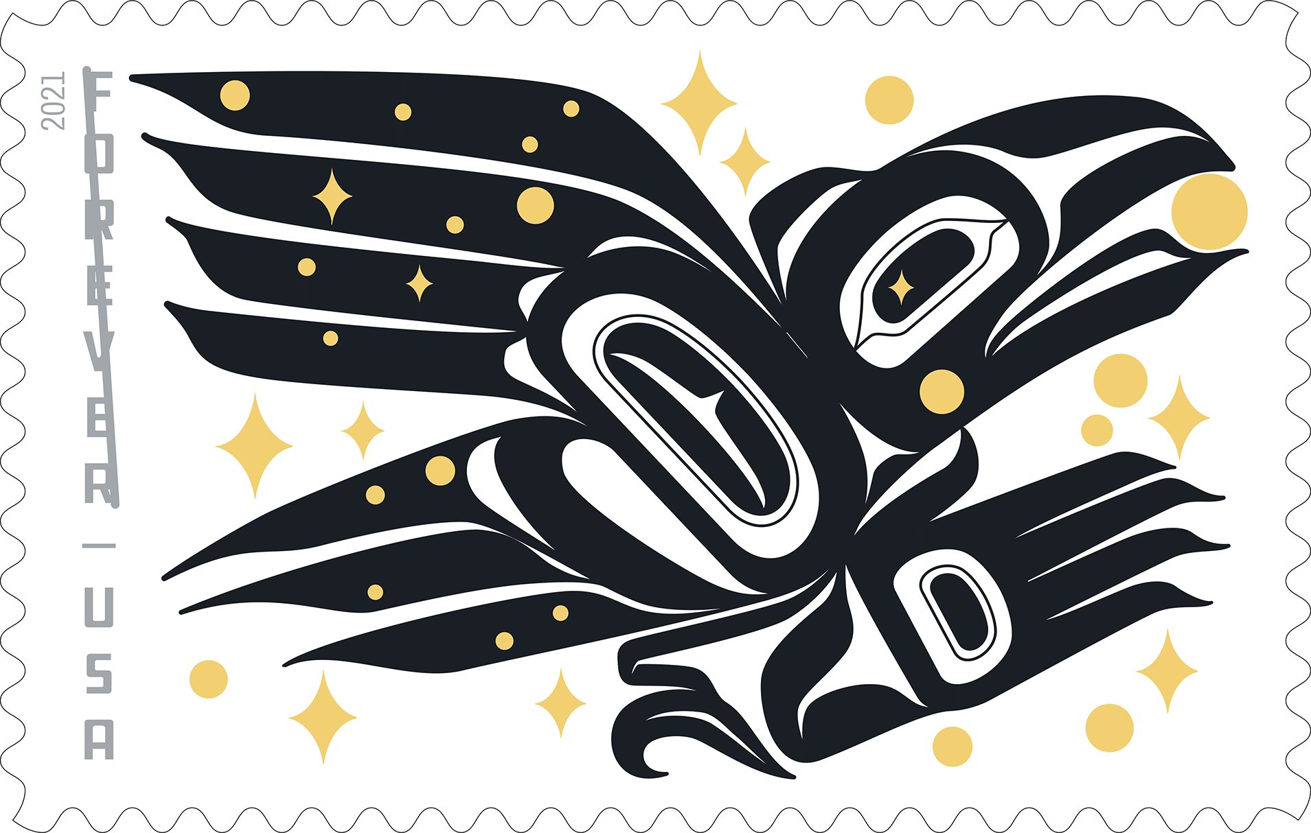 Raven Story USPS stamp