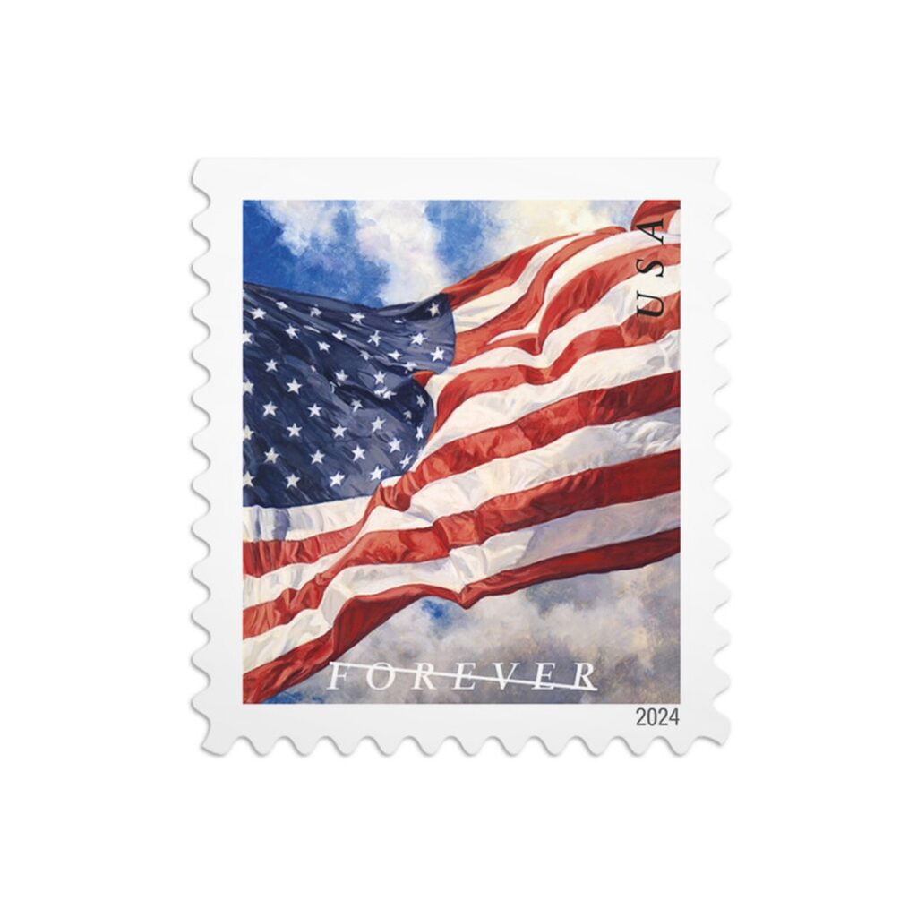 U.S. Flags 2024 — genuine USPS Forever Stamps, in stock