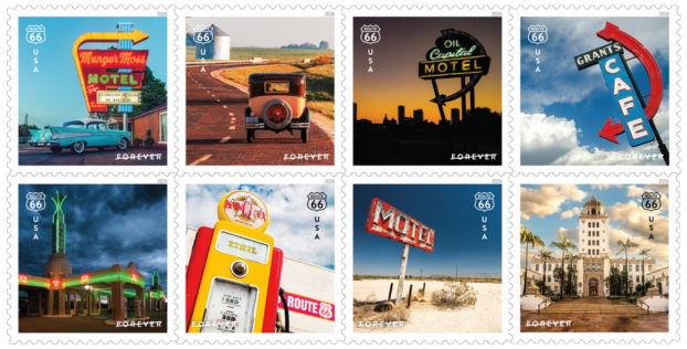 Route 66 USPS stamp