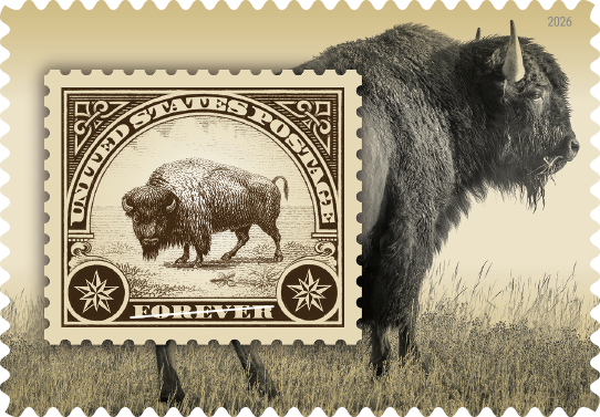 American Bison USPS stamp
