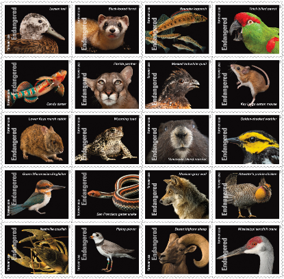 Endangered Species USPS stamp
