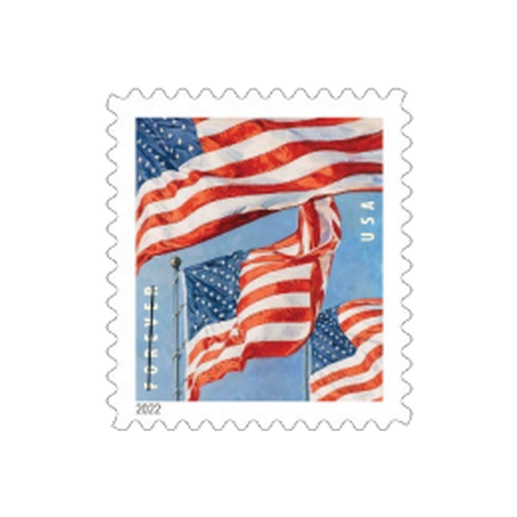 U.S. Flags — genuine USPS Forever Stamps, in stock