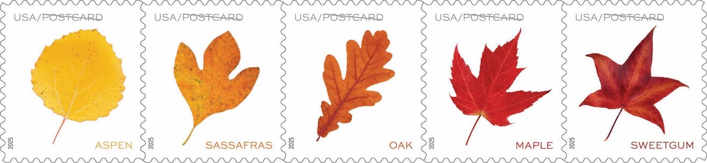 Vibrant Leaves USPS stamp