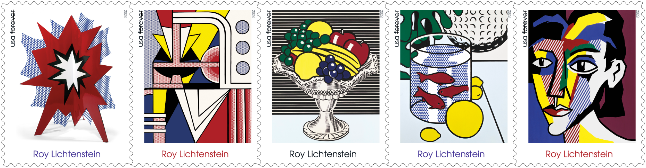 Roy Lichtenstein USPS stamp